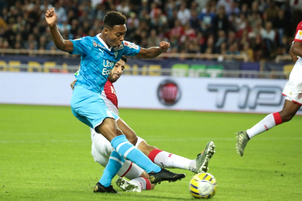 Le jeune attaquant de l'Olympique de Marseille lors d'un match de Coupe de France à Monaco