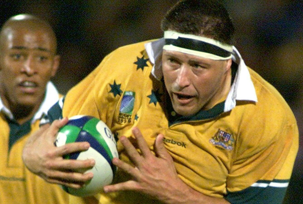 Phil Kearns in action during the 1999 Rugby World Cup
