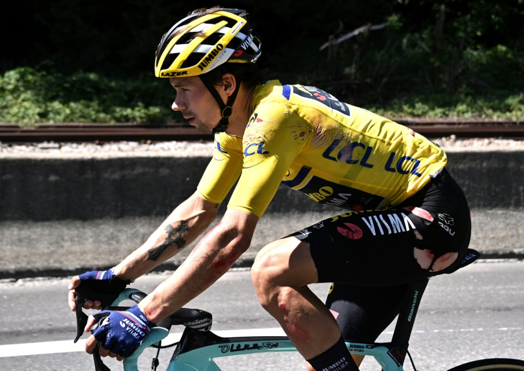 Le Slovène Primoz Roglic lors de la 4e étape du Critérium du Dauphiné