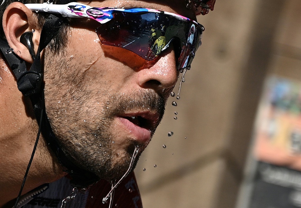 Thibaut Pinot de l'équipe Groupama-FDJ durant la 4e étape du Critérium du Dauphiné entre Ugine et Megève le 15 août 2020.