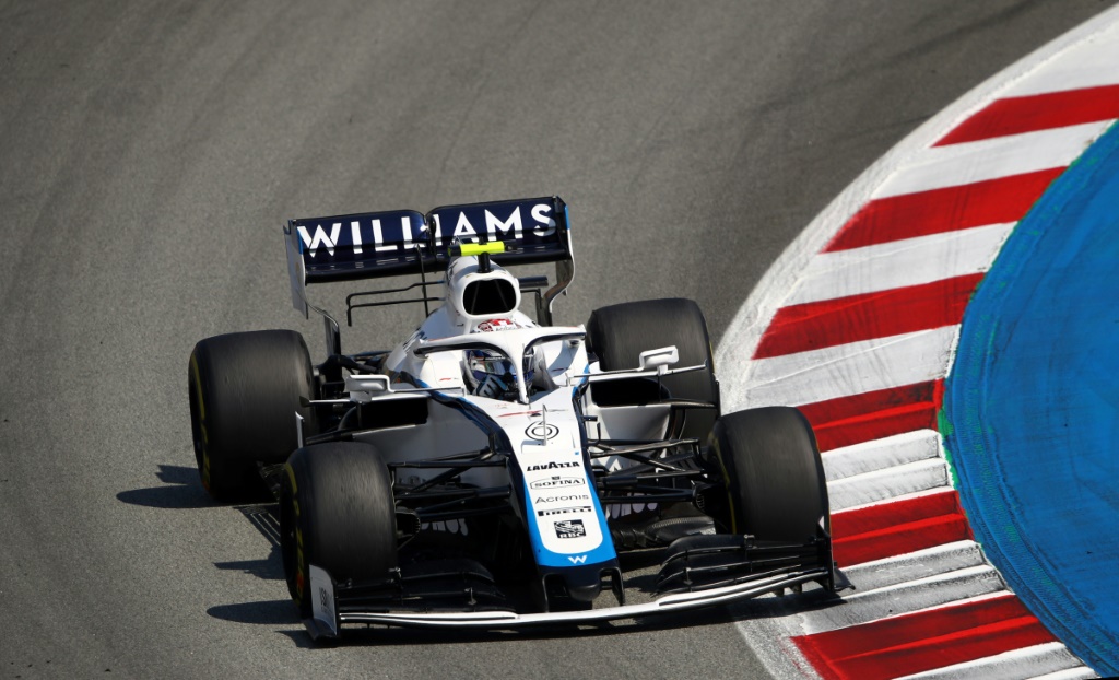 La Williams du Canadien Nicholas Latifi lors du GP d'Espagne