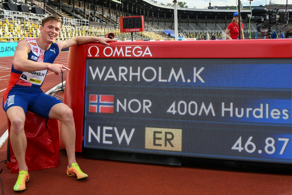 Le Norvégien Karsten Warholm fier de son record du monde sur 400 m haies