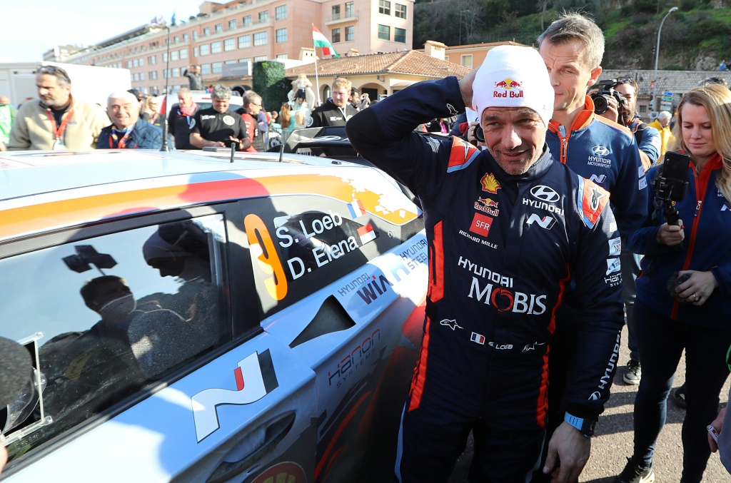 Le multiple champion du monde Sébastien Loeb à l'issue du dernier Rallye de Monte-Carlo