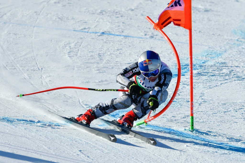 L'Américaine Mikaela Shiffrin lors de la manche de Coupe du monde de ski alpin à Bansko
