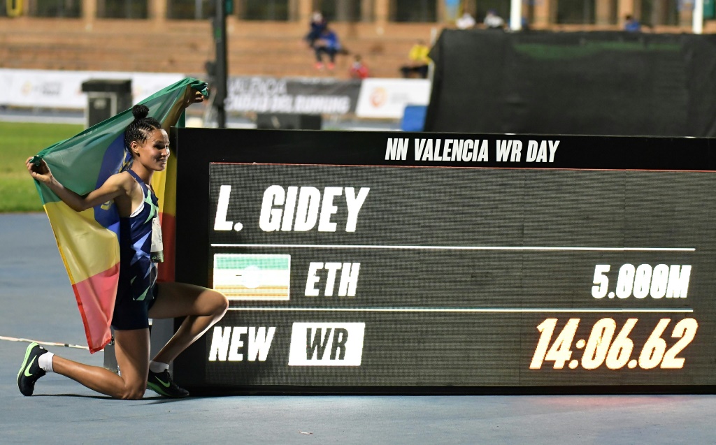 L'Ethiopienne Letesenbet Gidey fière de son record du monde du 5.000 m à Valence