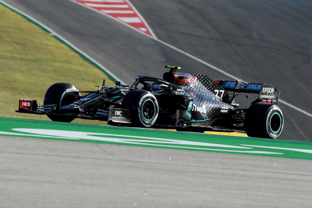 Le Finlandais Valtteri Bottas (Mercedes) lors des essais libres 2 du GP du Portugal