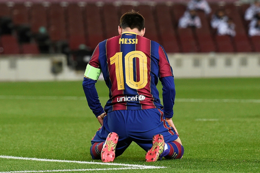 Lionel Messi avec le FC Barcelone en Ligue des champions