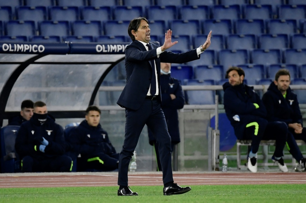 L'entraîneur de la Lazio Simone Inzaghi