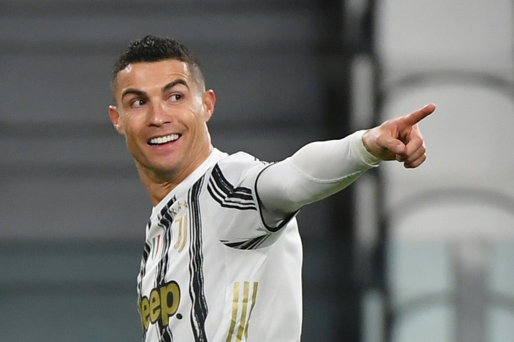 La joie de l'attaquant de la Juventus Turin