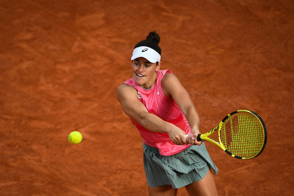 L'Américaine Jennifer Brady face à sa compatriote Coco Gauff lors du 3e tour de Roland-Garros