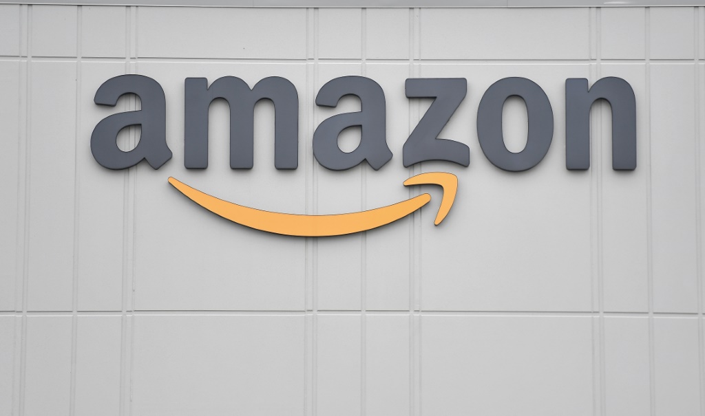 Le logo du géant américain de la distribution Amazon