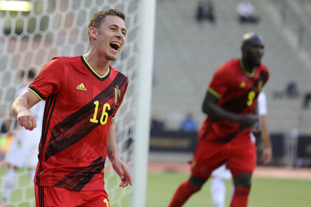 L'attaquant Thorgan Hazard a ouvert le score pour la Belgique lors du match amical contre la Grèce