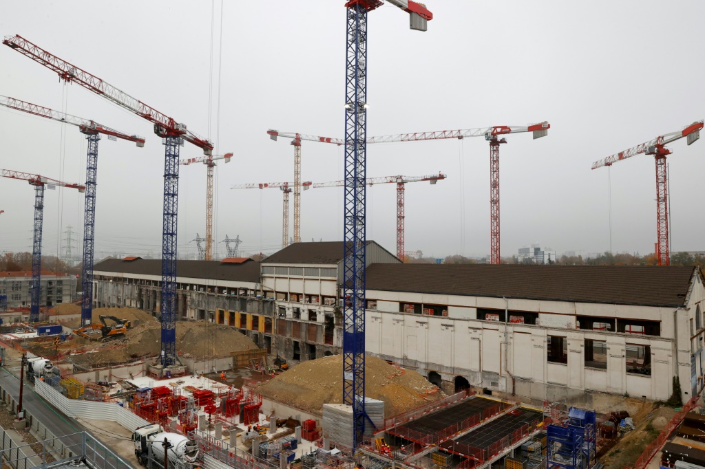 Le chantier de construction du village olympique de Paris-2024