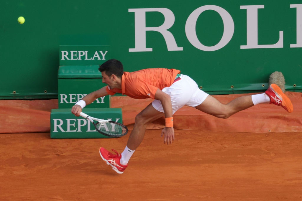 Le Serbe Novak Djokovic lors de sa défaite face à l'Espagnol Alejandro Davidovich