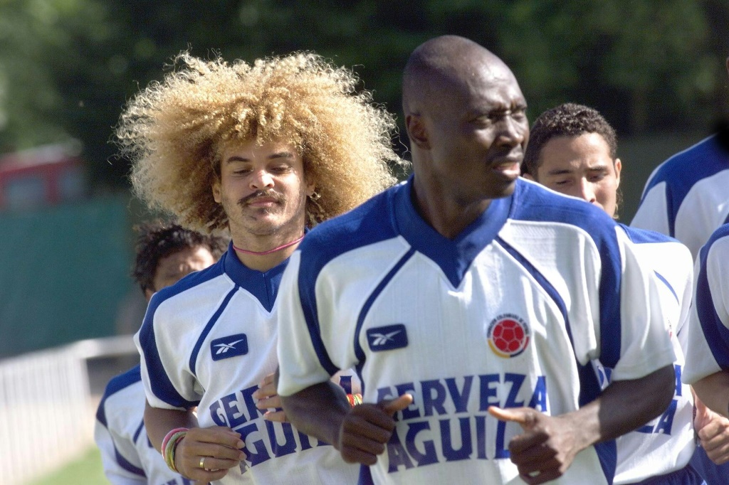 Les deux vedettes de la sélection colombienne des années 90