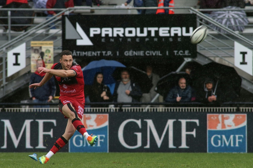 L'ouvreur lyonnais Léo Berdeu, auteur de 26 points face à Brive, battu 31-17 à domicile, lors de la 23e journée du Top 14, le 23 avril 2022 au Stade Amédée-Domenech