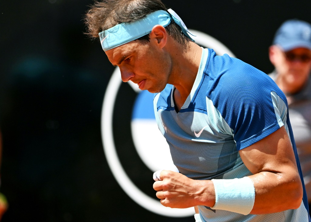 L'Espagnol Rafael Nadal contre l'Américain John Isner au 1er tour du tournoi de Rome