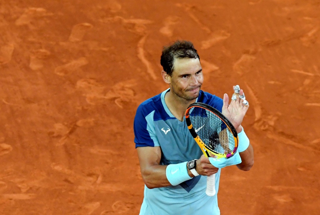 L'Espagnol Rafael Nadal après sa victoire contre le Serbe Miomir Kecmanovic