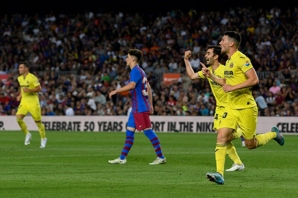Moises Gomez (N.23) vient de marquer le but du break pour Villarreal