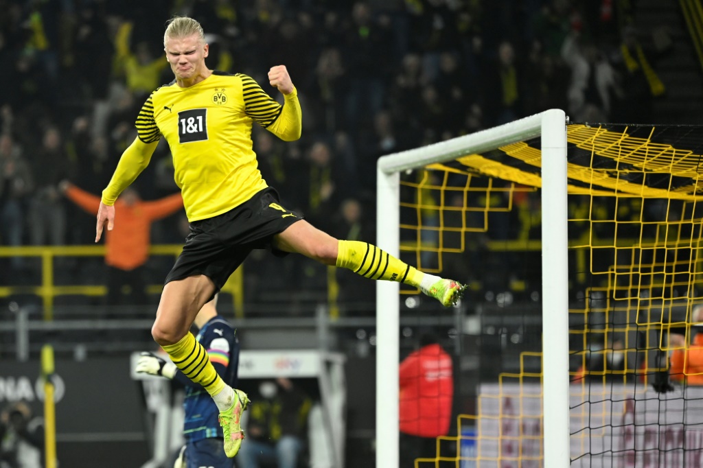 L'attaquant norvégien du Borussia Dortmund Erling Haaland