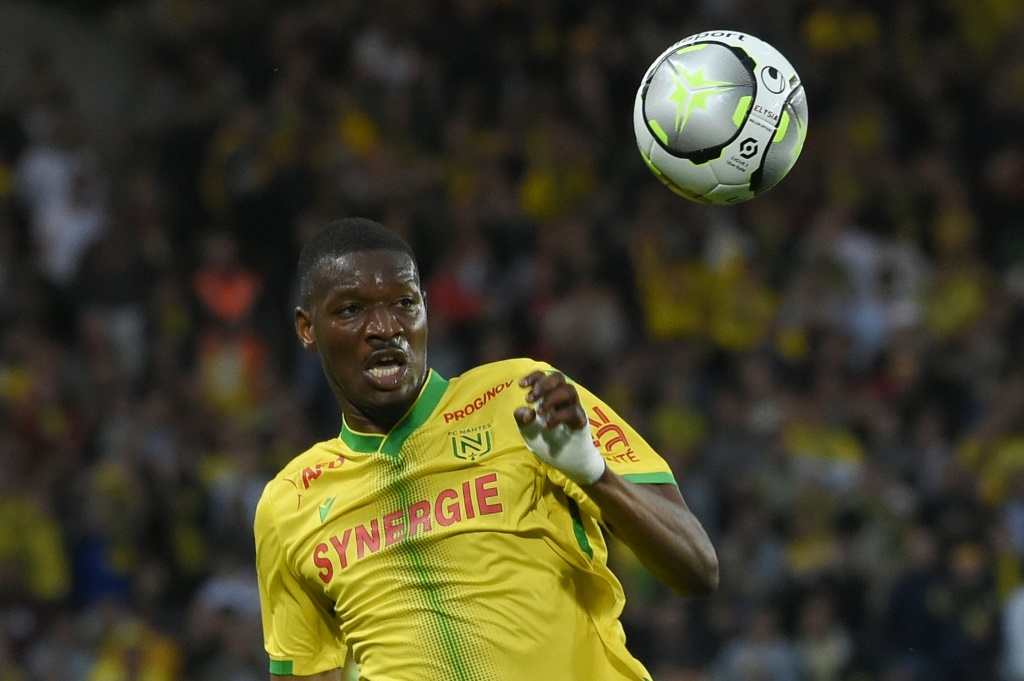 L'attaquant de Nantes Kalifa Coulibaly contre Rennes, le 11 mai 2022 à Nantes