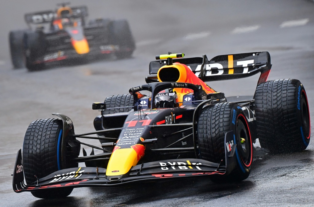 Le Mexicain Sergio Perez (Red Bull), lors du Grand Prix de Monaco de Formule 1,  le 29 mai 2022