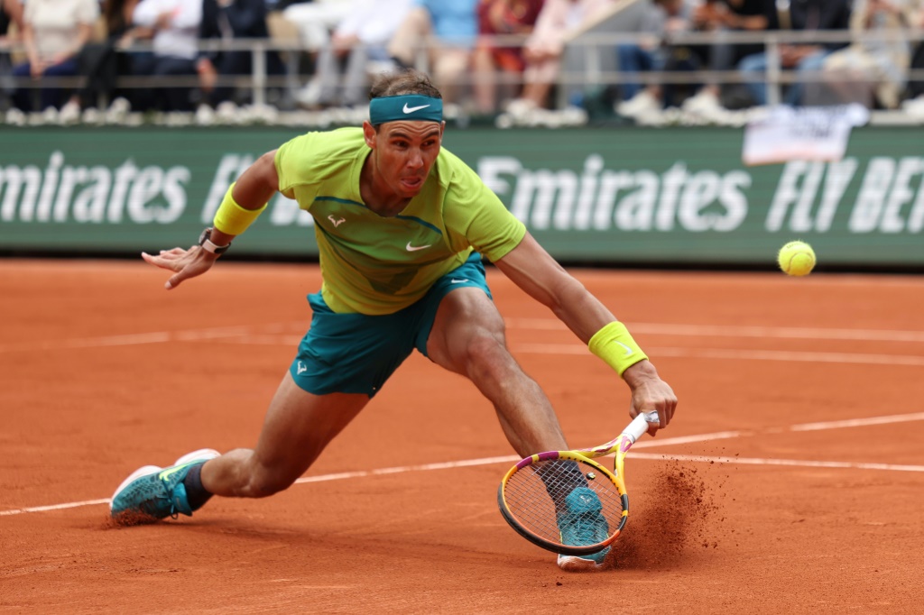 Rafael Nadal lors de sa finale victorieuse à Roland-Garros face à Casper Ruud