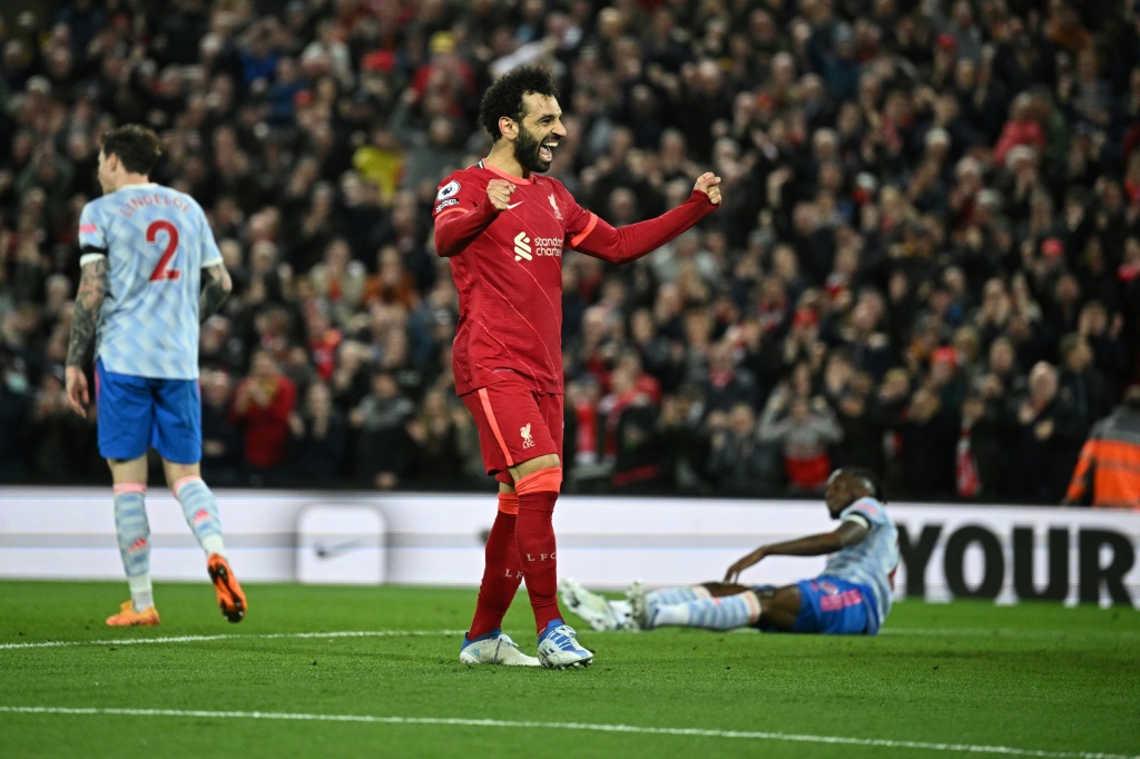 Mohamed Salah décisif avec Liverpool contre Manchester United à Anfield