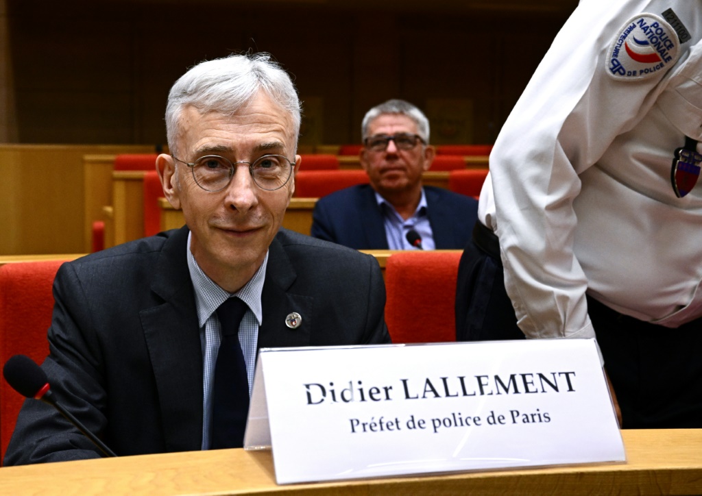 Le préfet Didier Lallement lors de l'audition devant le Sénat