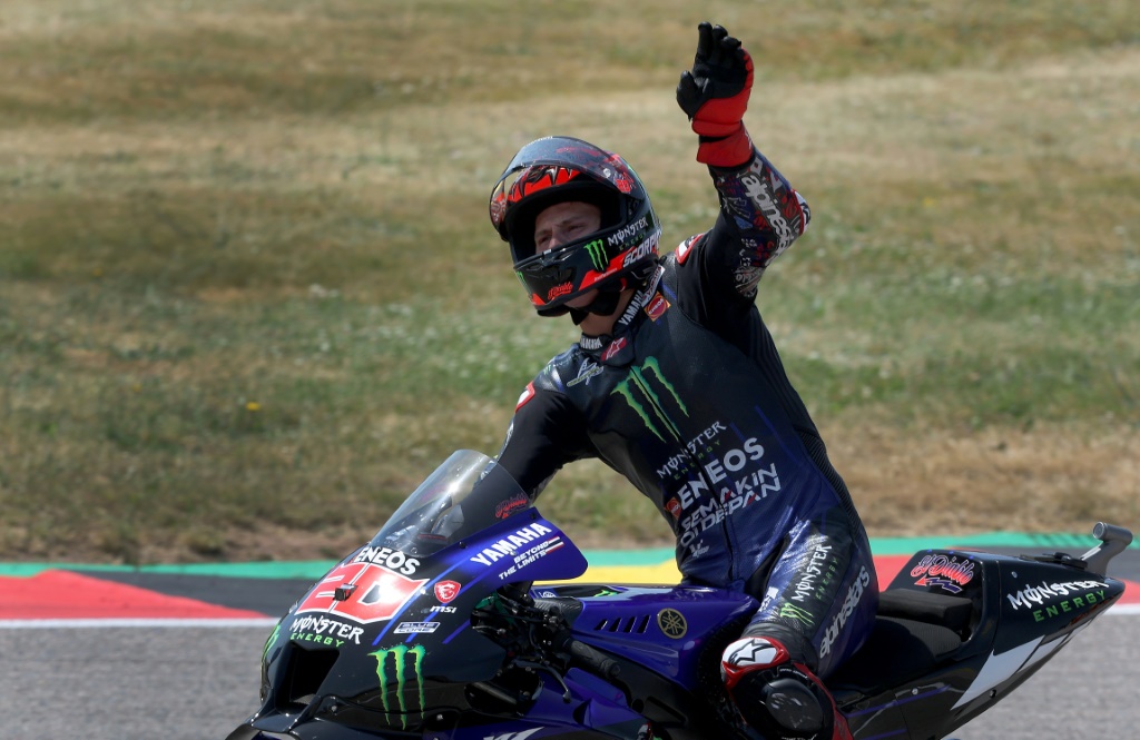 Fabio Quartararo vainqueur du GP d'Allemagne de MotoGP, le 19 juin 2022 sur le circuit de Sachsenring