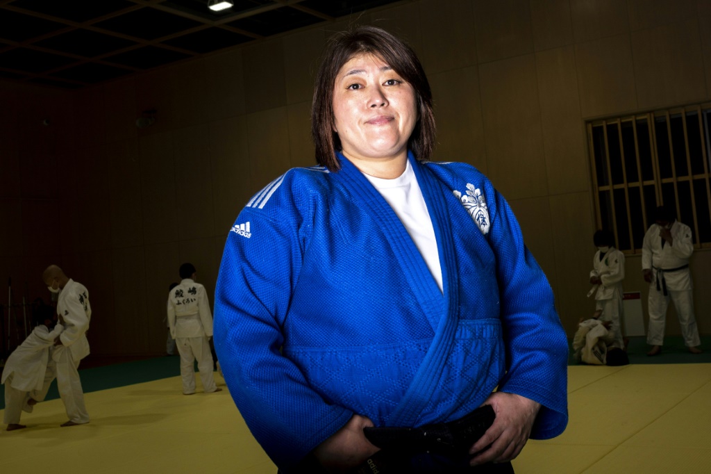 La judokate japonaise Noriko Mizoguchi, médaillée d'argent aux Jeux de Barcelone de 1992, le 25 mai 2022 à Fukuroi, au Japon