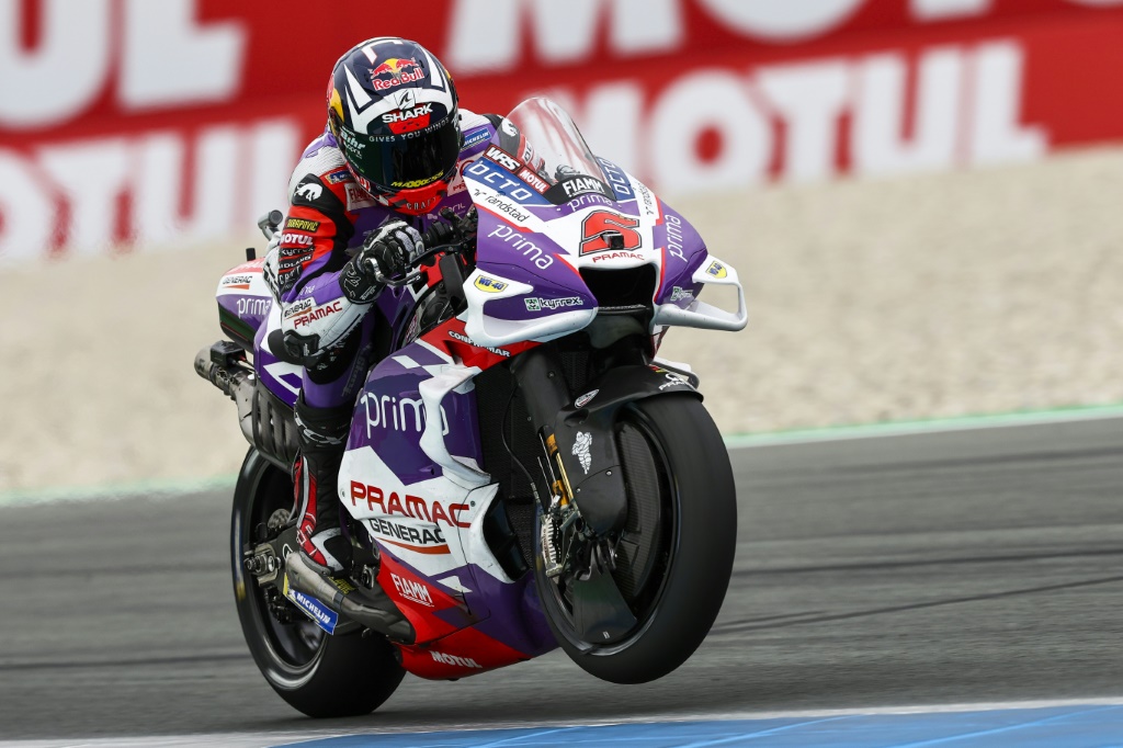 Le Français Johann Zarco (Ducati) lors des qualifications du GP des Pays-Bas de MotoGP, le 25 juin 2022 à Assen