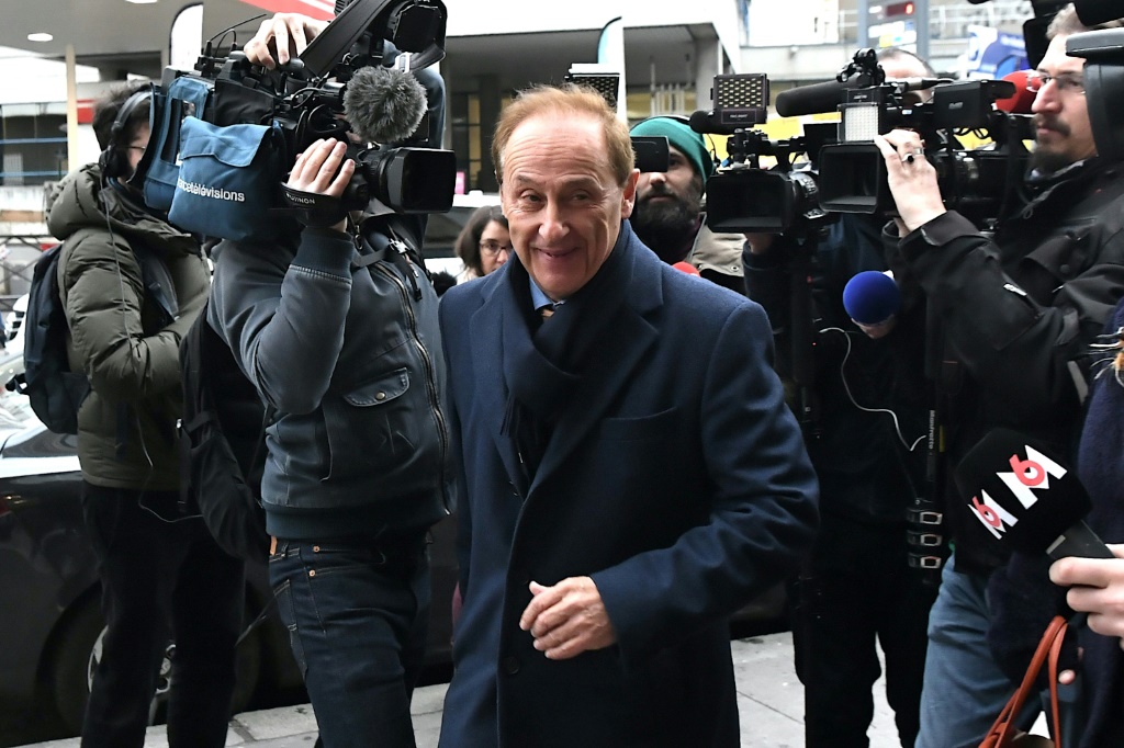 L'ex-président de la FFSG Didier Gailhaguet avant une assemblée extraordinaire de l'intsance à Paris, le 8 février 2020