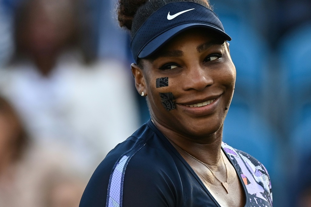 L'Américaine Serena Williams à Eastbourne, Grande-Bretagne, le 22 juin 2022