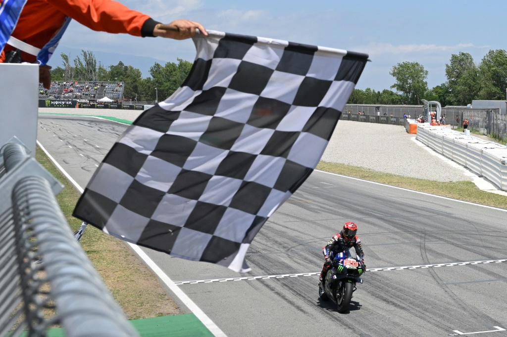 Le Français Fabio Quartararo, vainqueur du GP moto de Catalogne, le 5 juin 2022