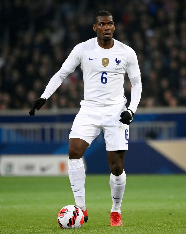 Paul Pogba le 29 mars 2022 en match amical contre l'Afrique du Sud à Lille. Après six ans sous le maillot de Manchester United, le milieu de terrain français pourrait retourner à Turin