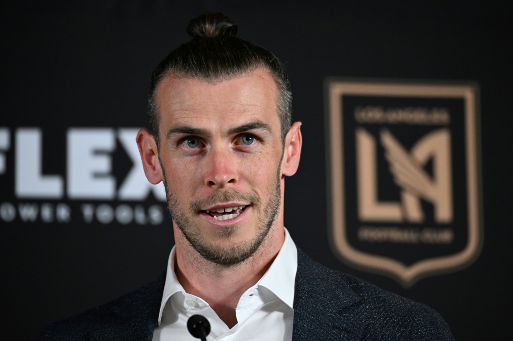 Gareth Bale lors de sa présentation au Los Angeles FC le 11 juillet 2022