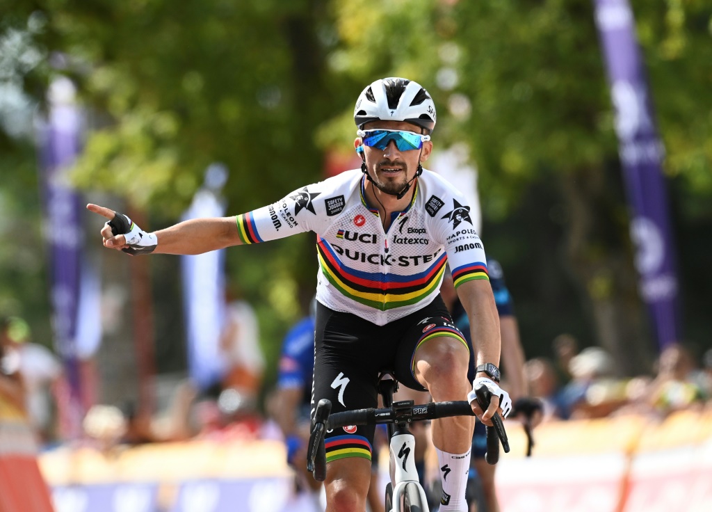 Le Français Julian Alaphilippe lors de la 1re étape du Tour de Wallonie