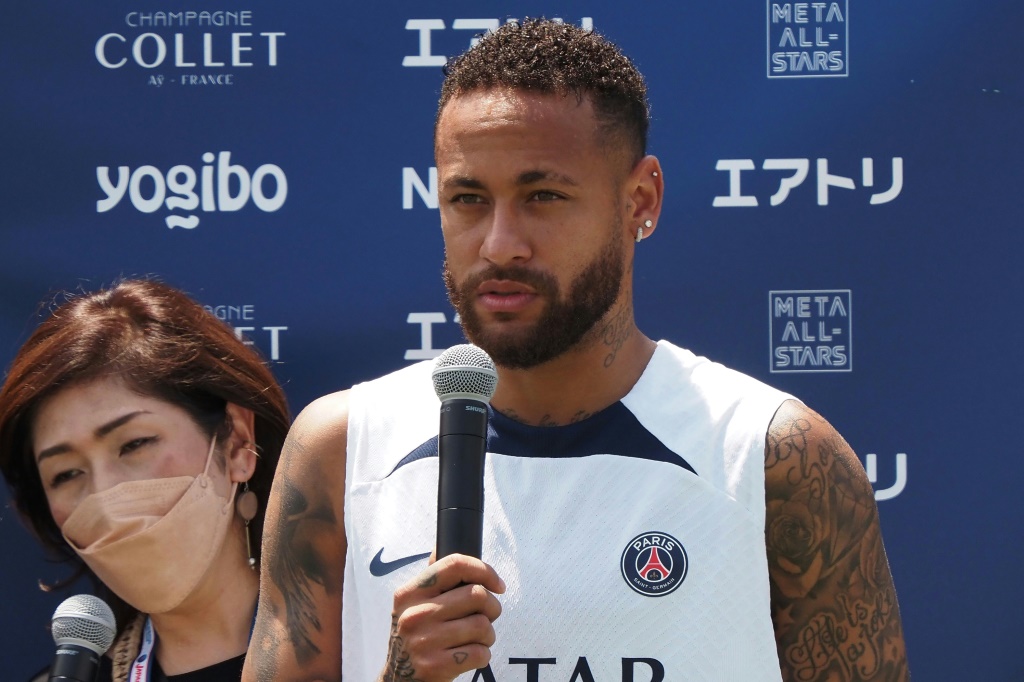 L'attaquant brésilien du PSG Neymar lors de la tournée estivale au Japon