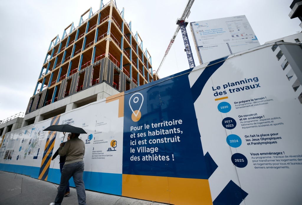 Le chantier du village olympique sur le site de Saint-Denis