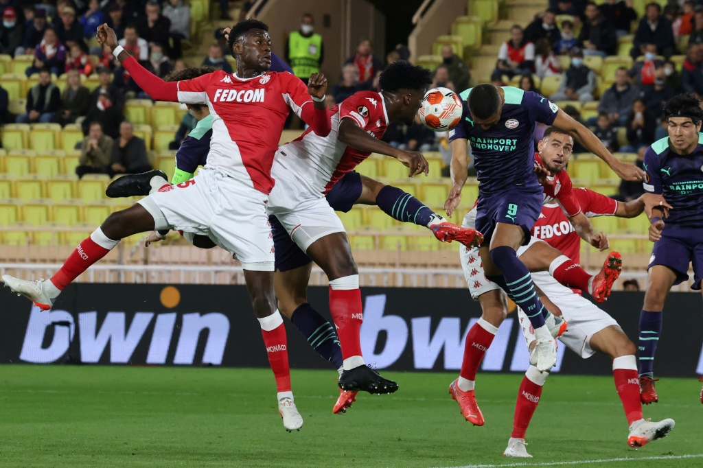 Monaco face au PSV Eindhoven lors de la phase de groupes d'Europa League