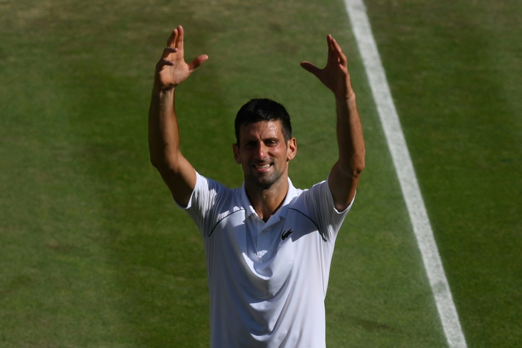 Le Serbe Novak Djokovic