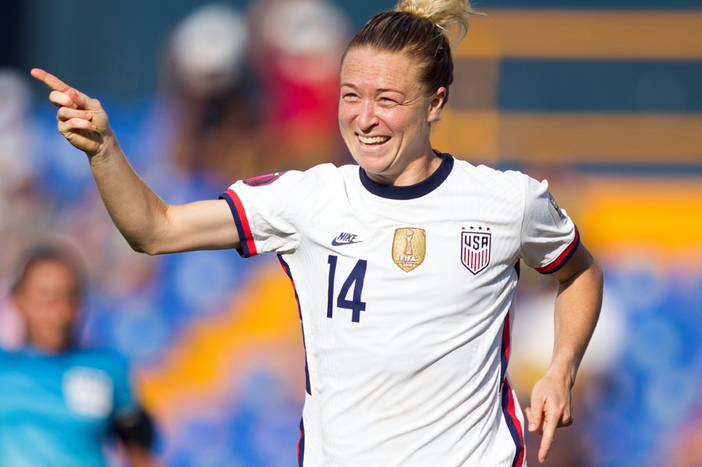 Emily Sonnett a inscrit le premier but des Américaines en demi-finale du championnat féminin de la Concacaf face au Costa Rica