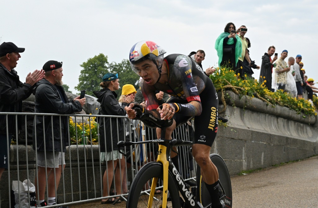 Le coureur de la Jumbo Wout Van Aert a terminé 2e de la première étape du Tour de France à Copenhague