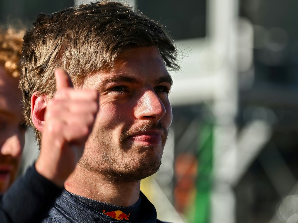Le pilote néerlandais Max Verstappen après avoir décroché la pole position lors des qualifications du GP d'Autriche le 8 juillet 2022 à Spielberg qualifications