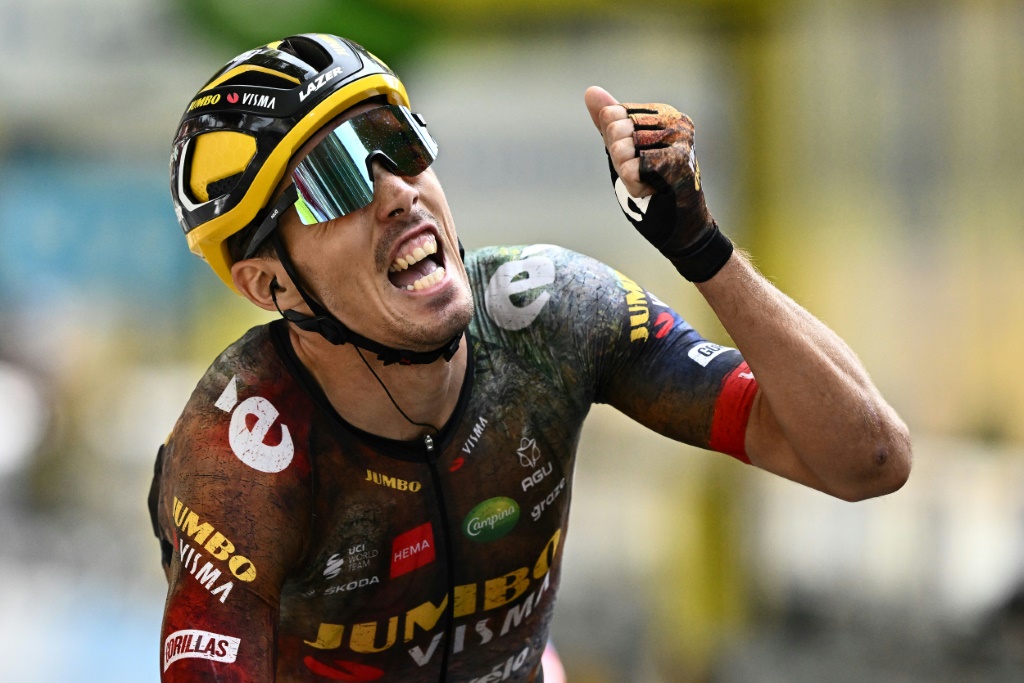 Le Français Christophe Laporte vainqueur de la 19e étape du Tour de France, le 22 juillet 2022 à Cahors