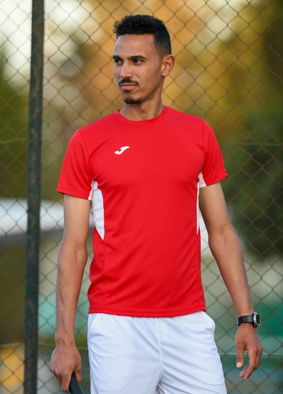 Omar Laabidi, ancien partenaire d'entraînement de la Tunisienne Ons Jabeur, à Hammam Sousse, le 13 mai 2022
