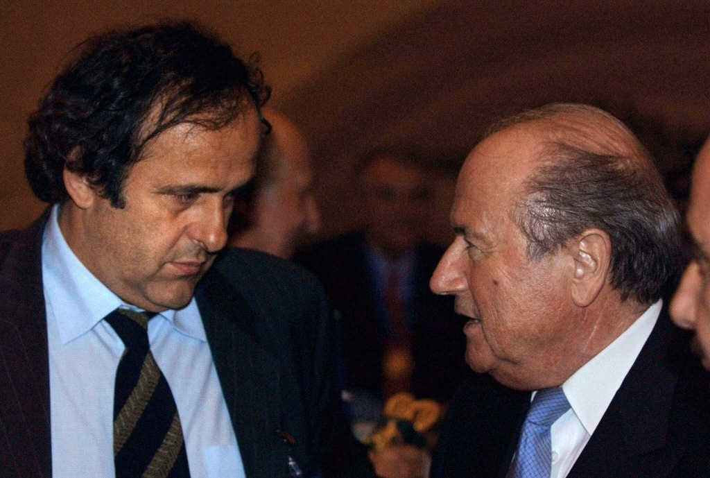 L'ancien président de l'UEFA Michel Platini à la sortie du tribunal de Bellinzona, le 8 juin 2022 en Suisse
