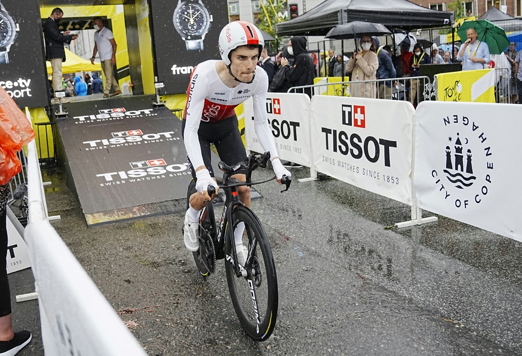 Guillaume Martin lors de la première étape du Tour de France le 1er juillet 2022 à Copenhague