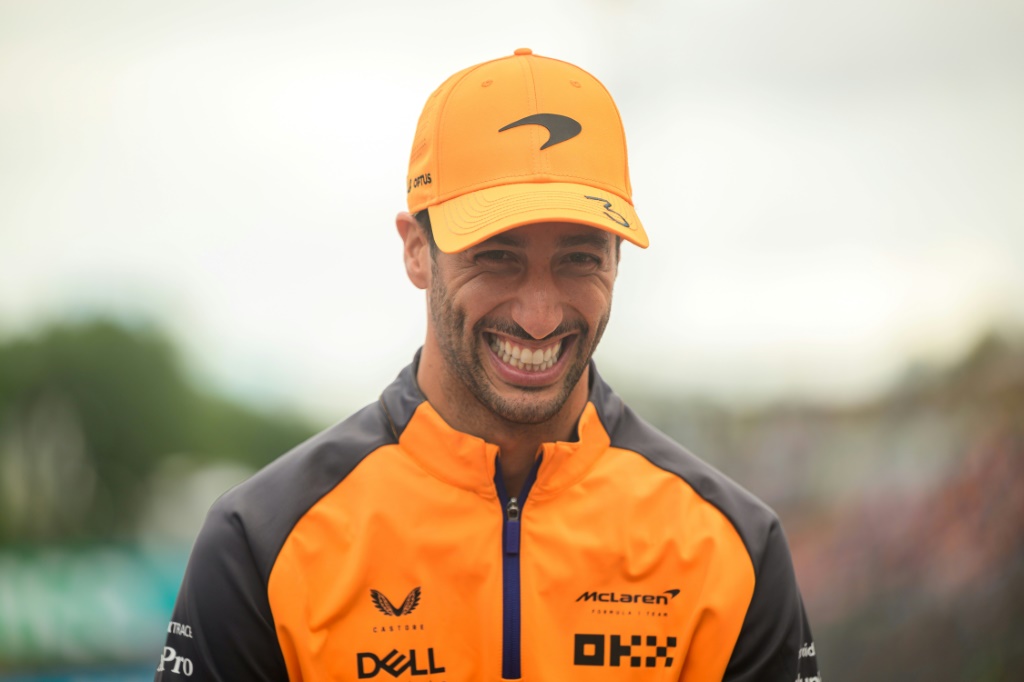 Le pilote australien de l'écurie McLaren Daniel Ricciardo avant le Grand Prix de Hongrie